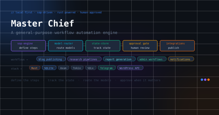 Master Chief: A Local-First SOP-Driven Assistant for Workflow Automation